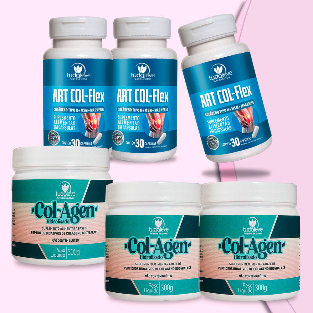 KIT 3 Col-Agen I + 3 Art-Col-Flex economize 35% + 6%