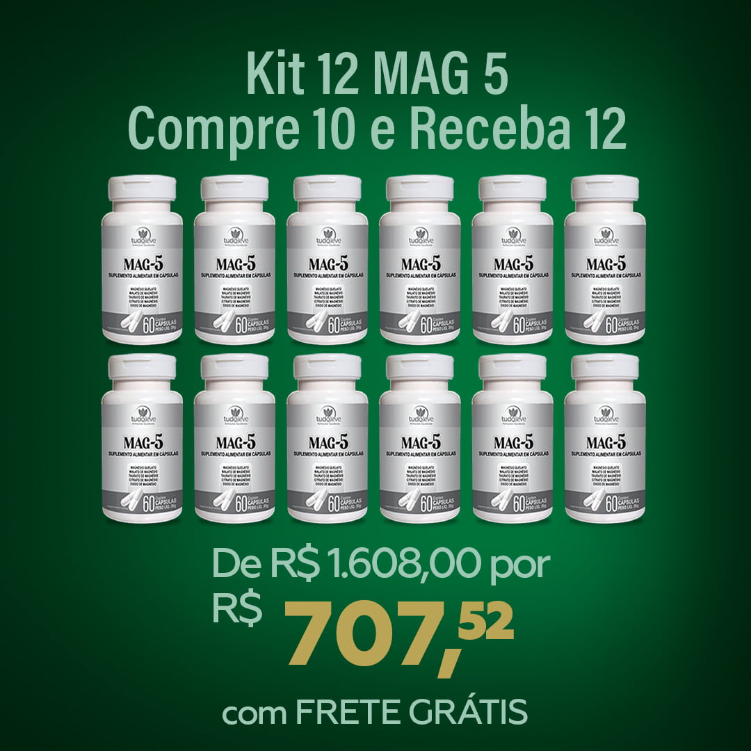 Kit 12 MAG 5 - 48% de Desconto + Frete Grátis + 3x Sem Juros + Compre 10 e receba 12 