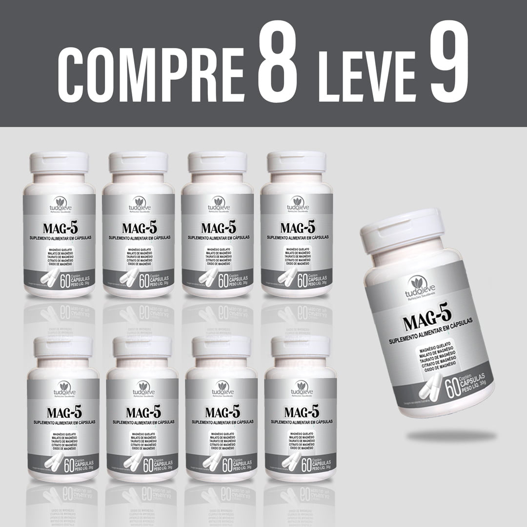 Kit 9 MAG 5 - 48% de Desconto + Frete Grátis + 3x Sem Juros + Compre 8 e receba 9!