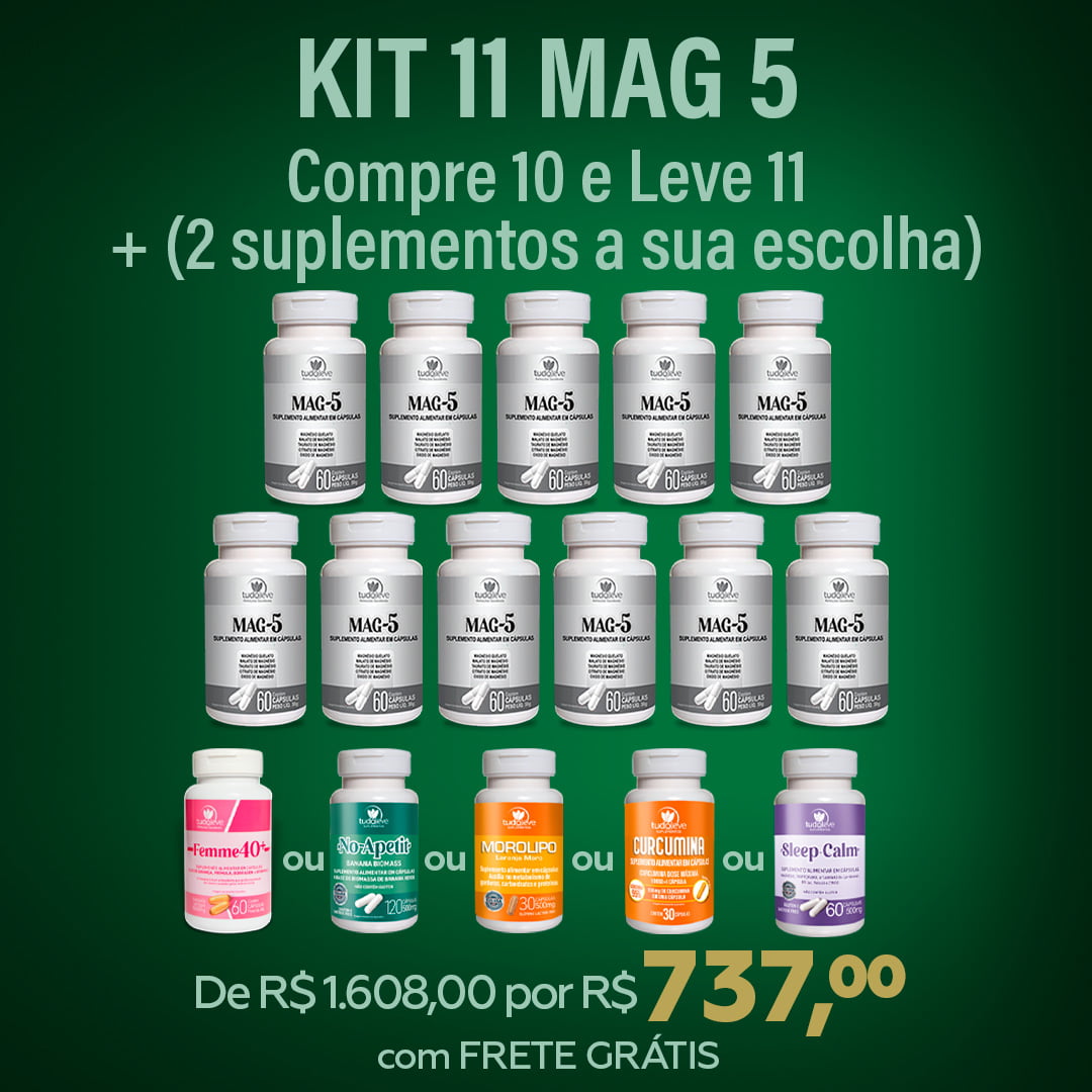 MAG5 - Compre 10 e receba 11 + 2 Suplementos a Sua Escolha + DESCONTO E FRETE GRÁTIS