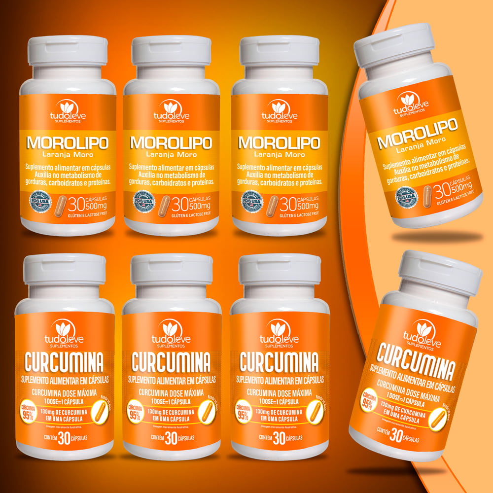 Morolipo + Curcumina - Compre 6 e receba 8 com frete grátis