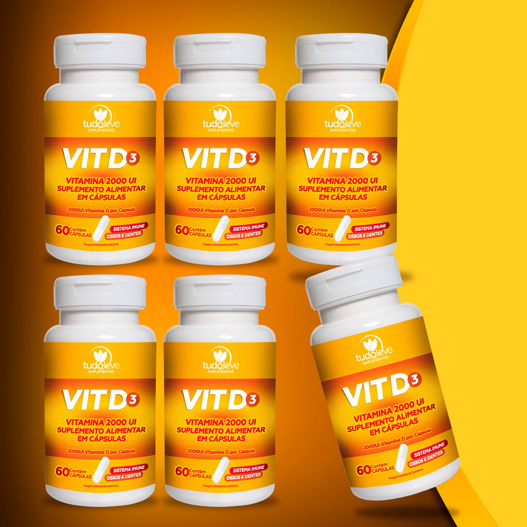 KIT 6 VIT D3 + FRETE GRÁTIS