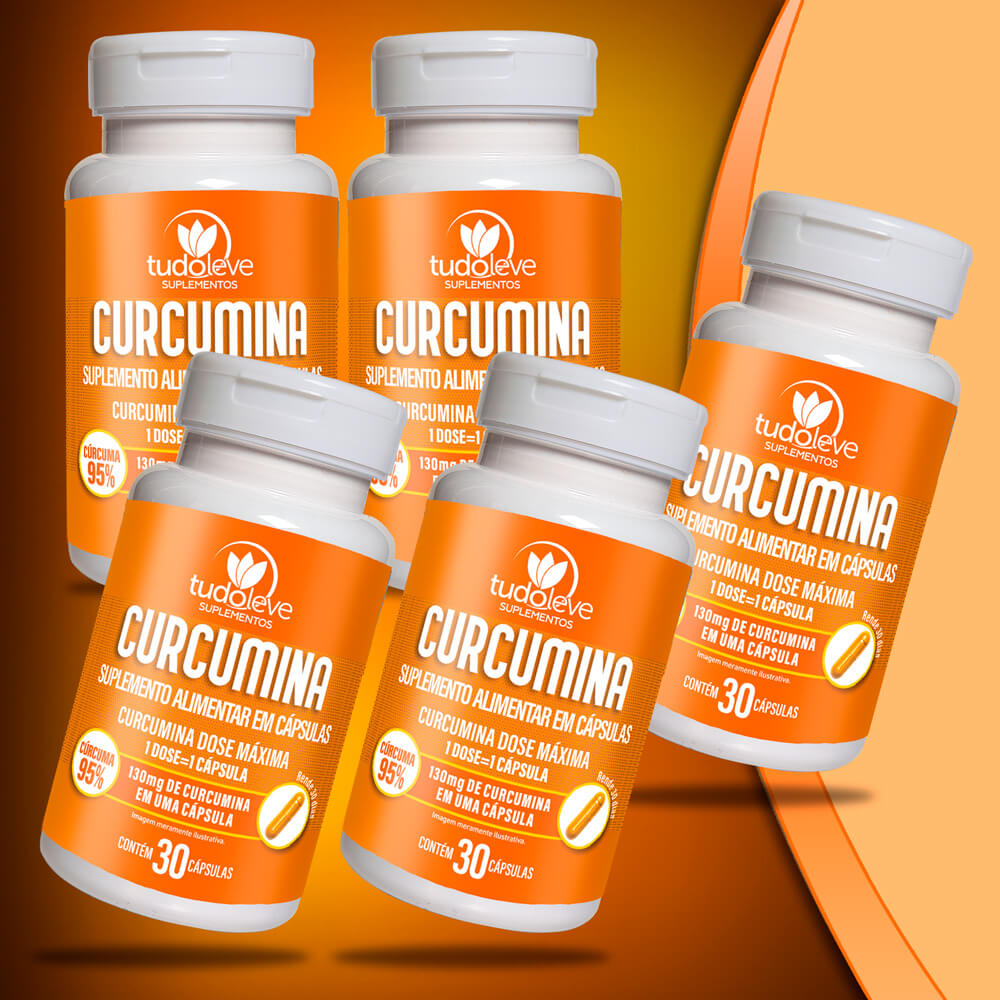 KIT 5 Curcumina + 33% de desconto 