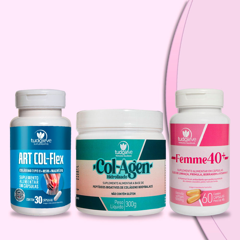 KIT Col-Agen I + Art-Col-Flex + Femme 40+ Economize + 5%