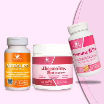 Kit Morolipo + Femme 40 + ThermoTea Slim + Economize + 3%