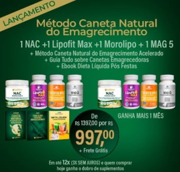 Método Caneta Natural do Emagrecimento + GANHA 2º MÊS SUPLEMENTAÇÃO Método Caneta Natural do Emagrecimento + GANHA 2º MÊS SUPLEMENTAÇÃO