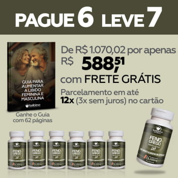 Feno Grego - Compre 6 e receba 7 com frete grátis