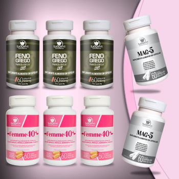 Kit 3 Feno Grego + 3 Femme e GANHE 2 MAG5 + FRETE GRÁTIS2