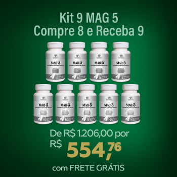 Kit 9 MAG 5 - 51% de Desconto + Frete Grátis + 3x Sem Juros + Compre 8 e receba 9!