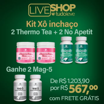 KIT XÔ INCHAÇO (2 THERMO TEA + 2 NO APETIT + GANHE 2 MAG5) + FRETE GRÁTIS KIT XÔ INCHAÇO (2 THERMO TEA + 2 NO APETIT + GANHE 2 MAG5) + FRETE GRÁTIS