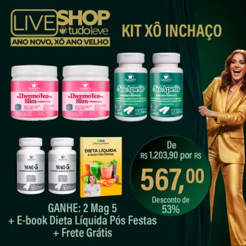 KIT XÔ INCHAÇO (2 THERMO TEA + 2 NO APETIT + GANHE 2 MAG5) + FRETE GRÁTIS 
