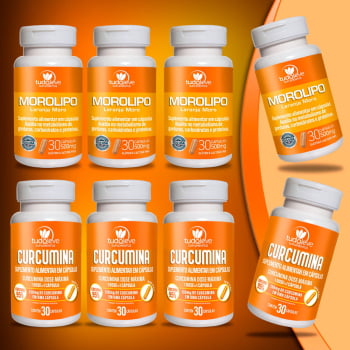 Morolipo + Curcumina - Compre 6 e receba 8 com frete grátis