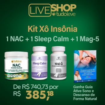 KIT XÔ INSÔNIA (1 NAC POWER BLEND + 1 SLEEP CALM + 1 MAG5) + Ganha Guia ative sono e descanso de forma natural KIT XÔ INSÔNIA (1 NAC POWER BLEND + 1 SLEEP CALM + 1 MAG5) + Ganha Guia ative sono e descanso de forma natural