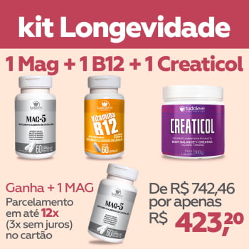 Kit Longevidade 1 mês + GANHA 1 Mag5